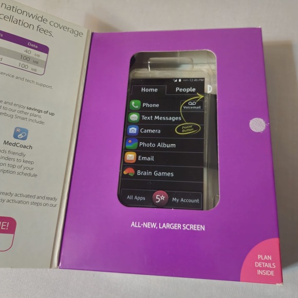 Lively® - Jitterbug Smart4 Smartphone for Seniors  Great Call WITH BOX - Picture 10 of 11